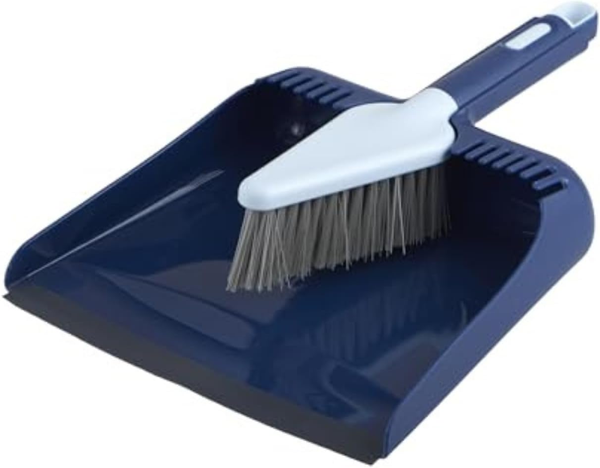 Wayclean Elde Taşınabilir Açılı, Orta, Grey Dustpan ve Fırça Seti, Green ve Taupe