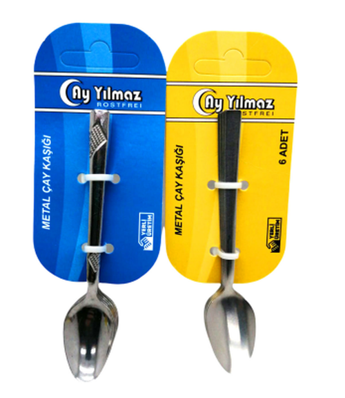 6 PARÇA METAL ÇAY KAŞIK