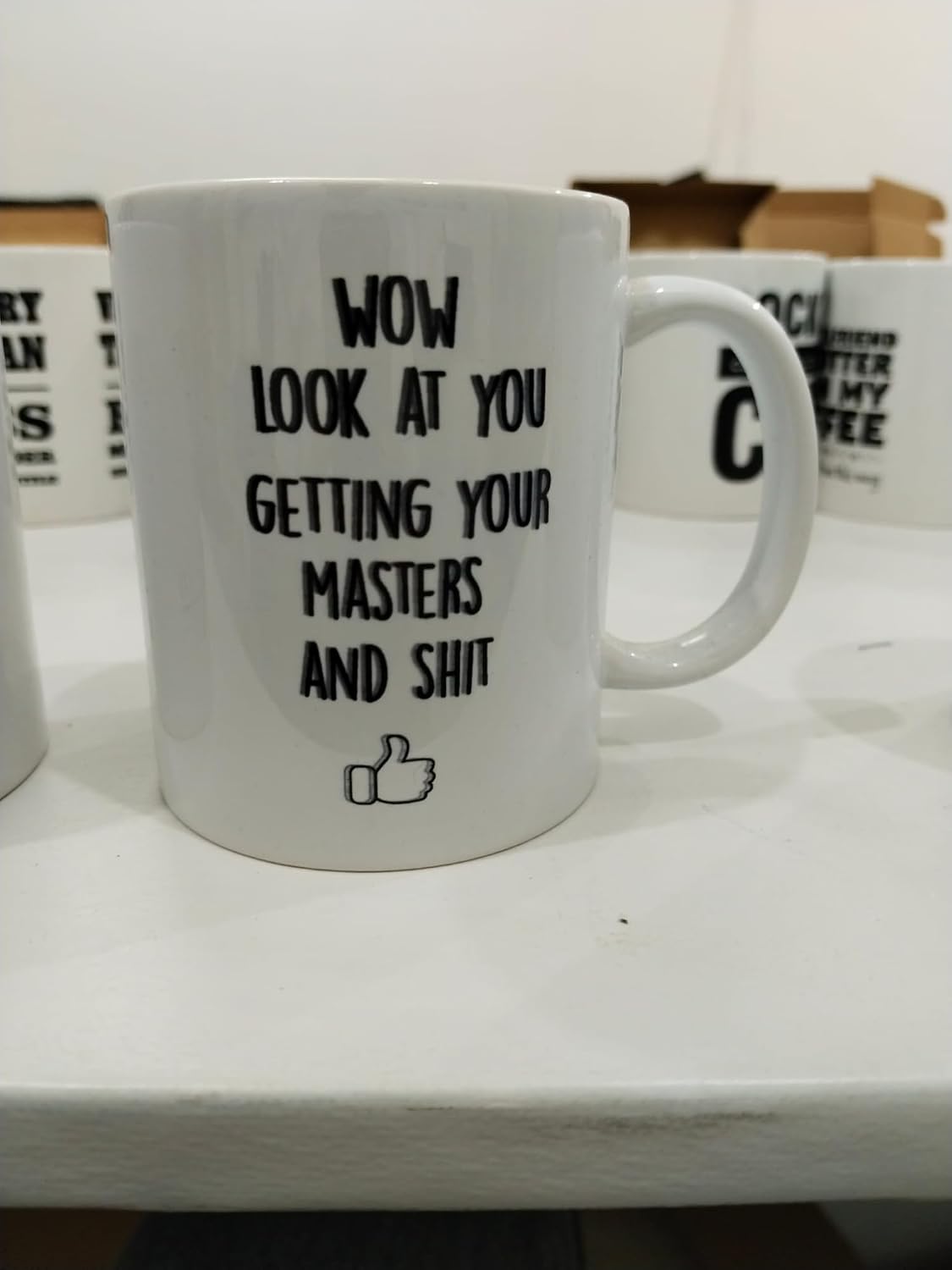 Getting Your Masters Kupa - Yüksek Lisans Kutlaması Komik Seramik Bardak 325ml