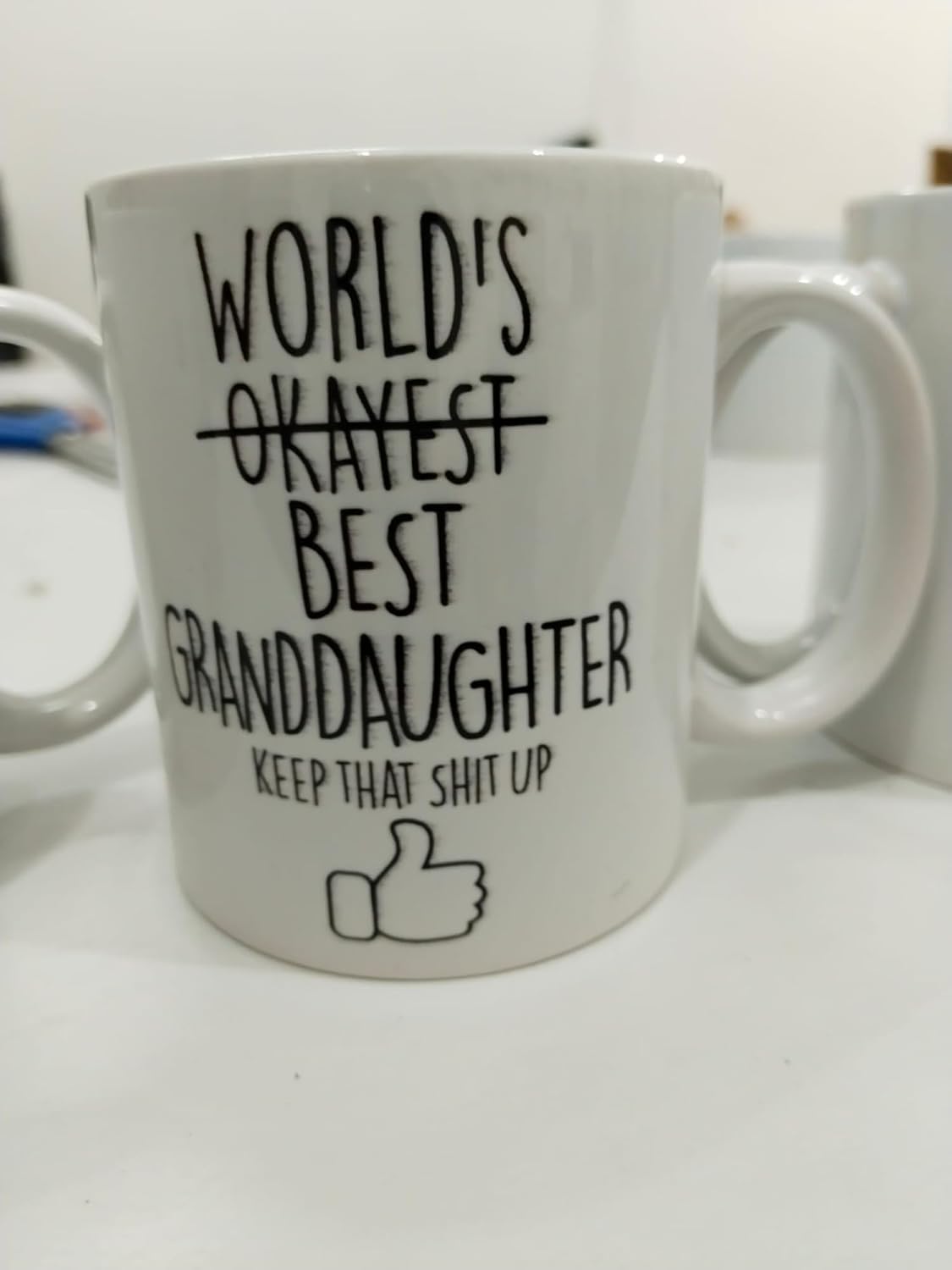 World's Best Granddaughter Kupa - En İyi Torun Komik Seramik Bardak Hediyesi 325ml