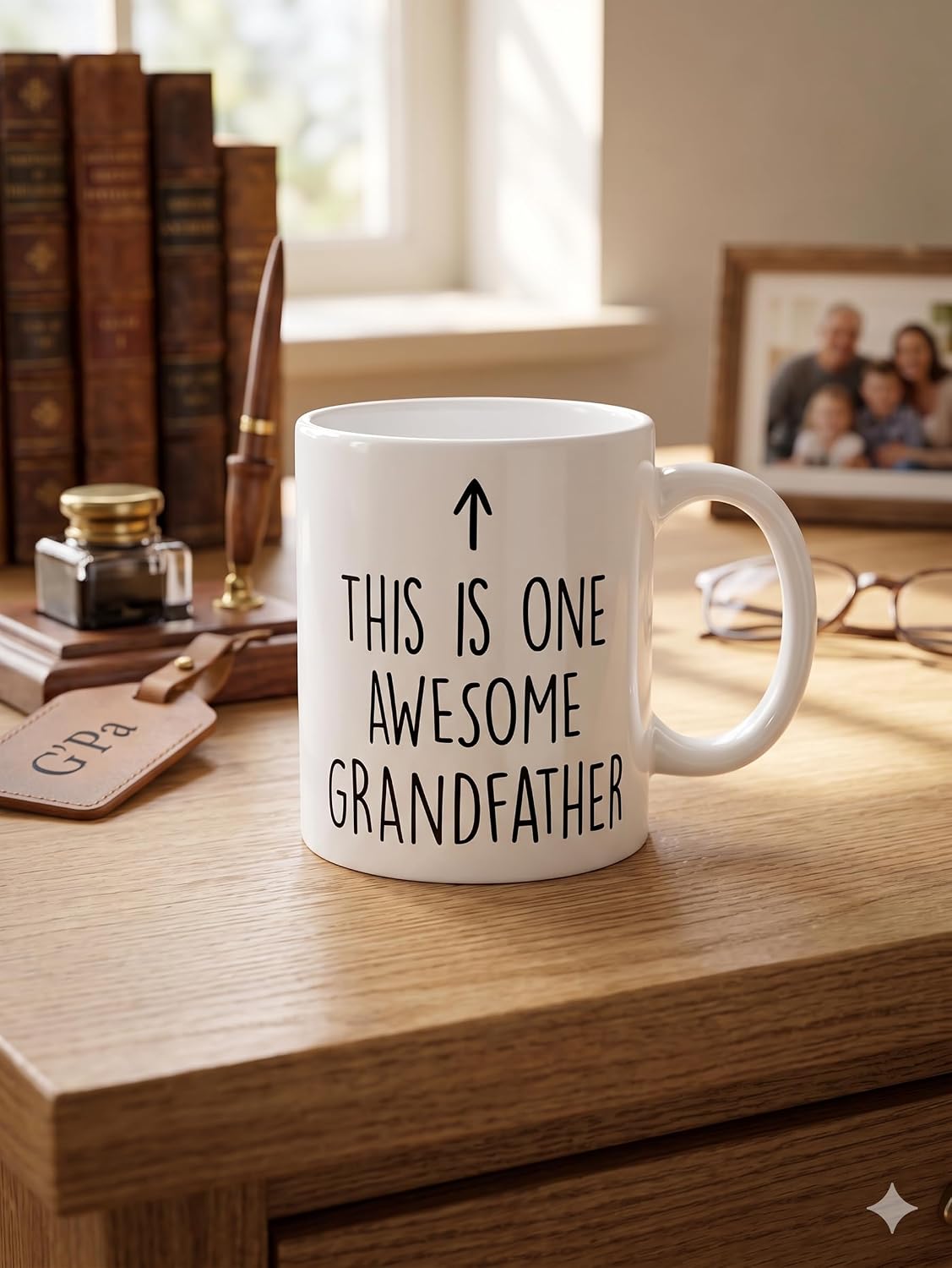 This Is One Awesome Grandfather Kupa - Harika Büyükbaba Seramik Bardak Hediyesi 325ml