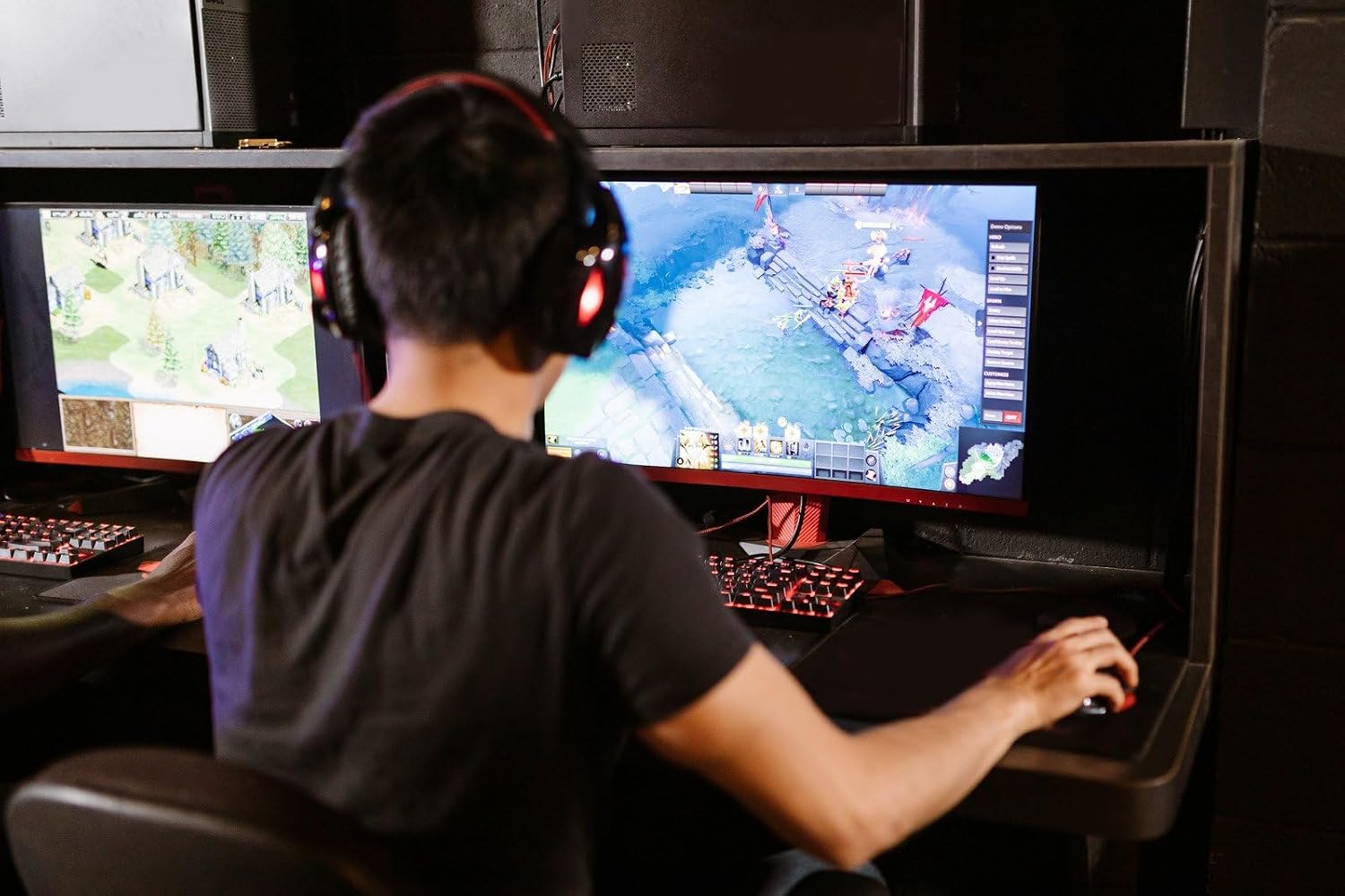 Speed 30cm X 60cm Masaüstü Oyun Gaming Ofis Baskısız Kaymaz Mouse Pad - Oyun İçin Mousepad - Lacivert (Siyah)