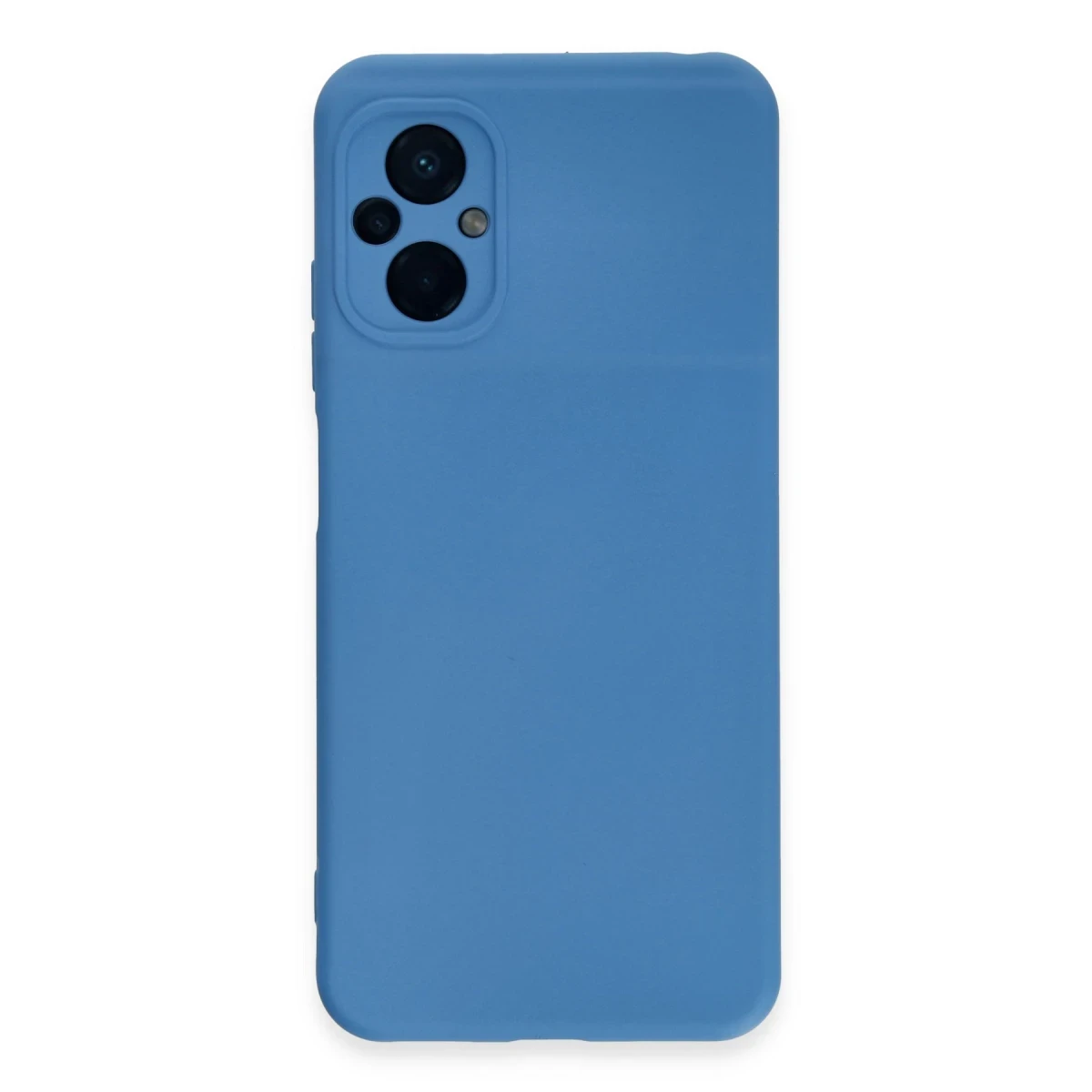 Xiaomi Poco M5 Kılıf Nano içi Kadife Silikon - Mavi
