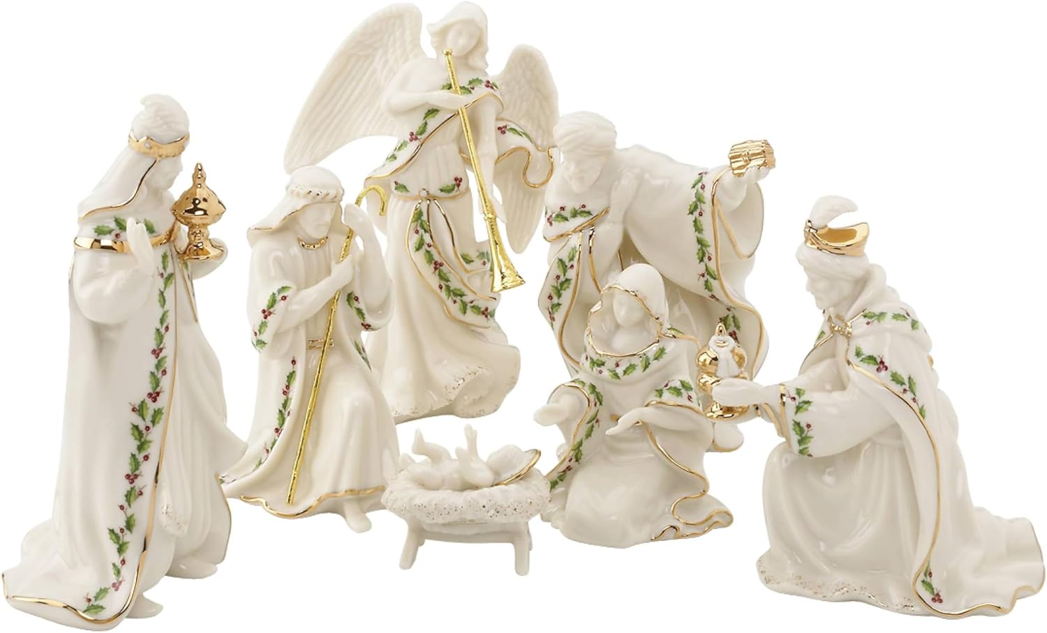 Holiday, Set beşikler of 7 (kutsal aile, üç kral, melek)