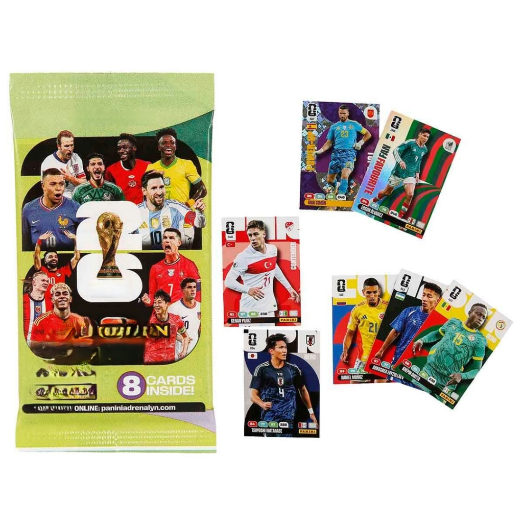 World Cup 2026 Adrenalyn XL Trading Card 8’li Paket
