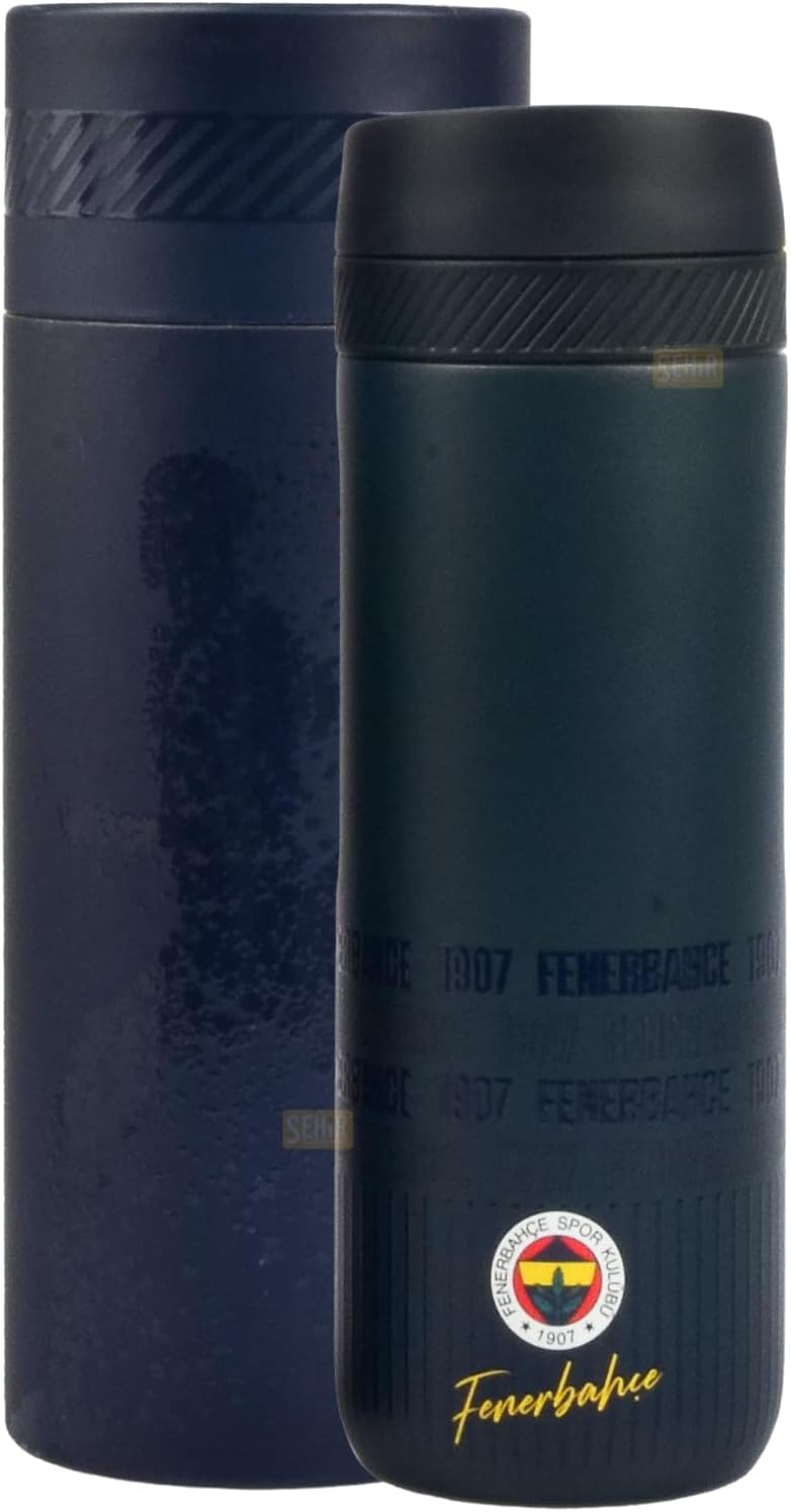 Resmi Lisanslı 550ml Rahat İçim Çift Katmanlı Paslanmaz Çelik Termos 6 Saat Sıcak Soğuk Premium Kutu