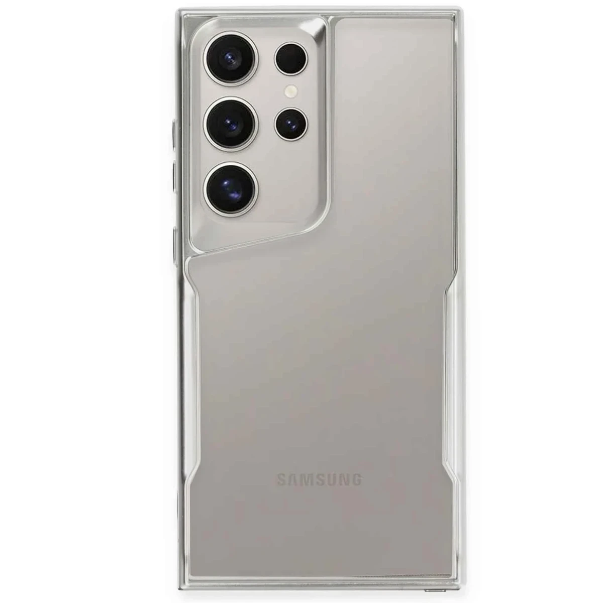 Samsung Galaxy S25 Ultra Kılıf Boyi Silikon Kapak - Gümüş