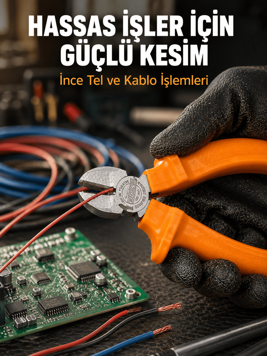 Ergonomik Saplı Hassas Kesim Sunan Dövme Çelik Yan Keski
