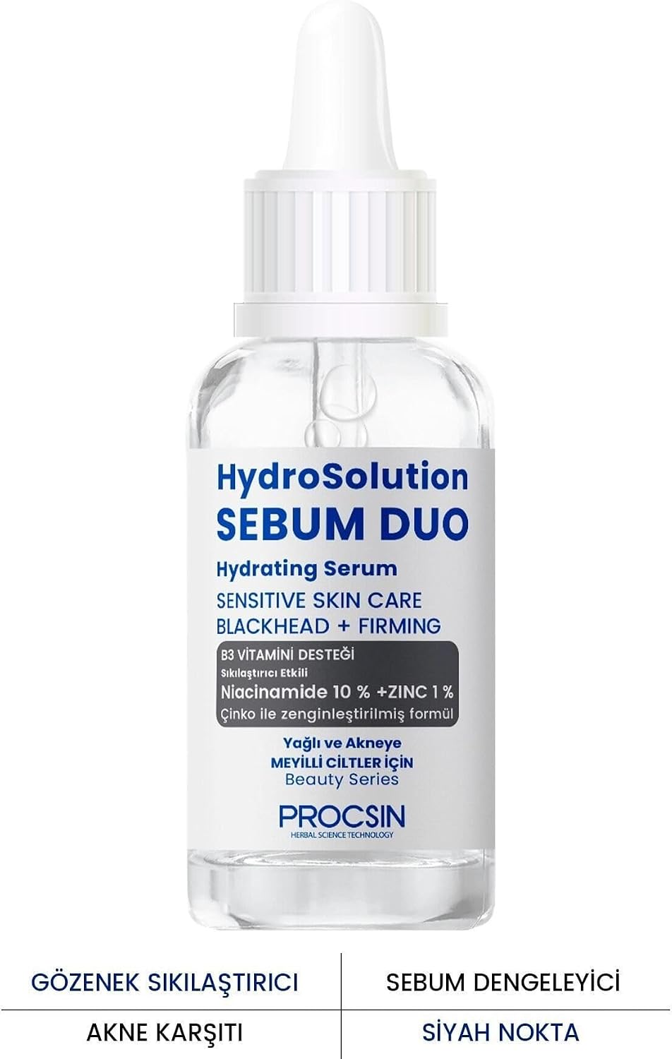 Hydrosolution Yağlı ve Akneye Meyilli Ciltler için Cilt Bakım Serumu 20 ML