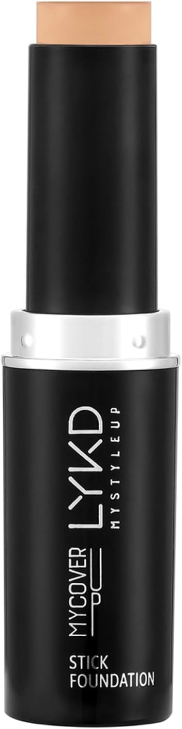 LYKD MyCover Stick Fondöten, Hafif Yapı, Yüksek Kapatıcılık, Gün Boyu Kalıcı (128 Light Beige)