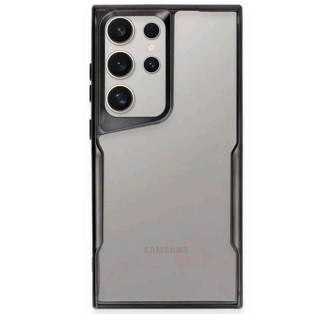 Samsung Galaxy S24 Ultra Kılıf Boyi Silikon Kapak - Siyah