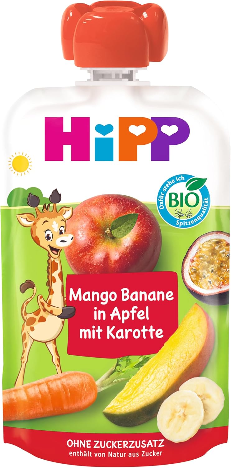Organik Havuçlu Karışık Meyve Püresi 100 gr