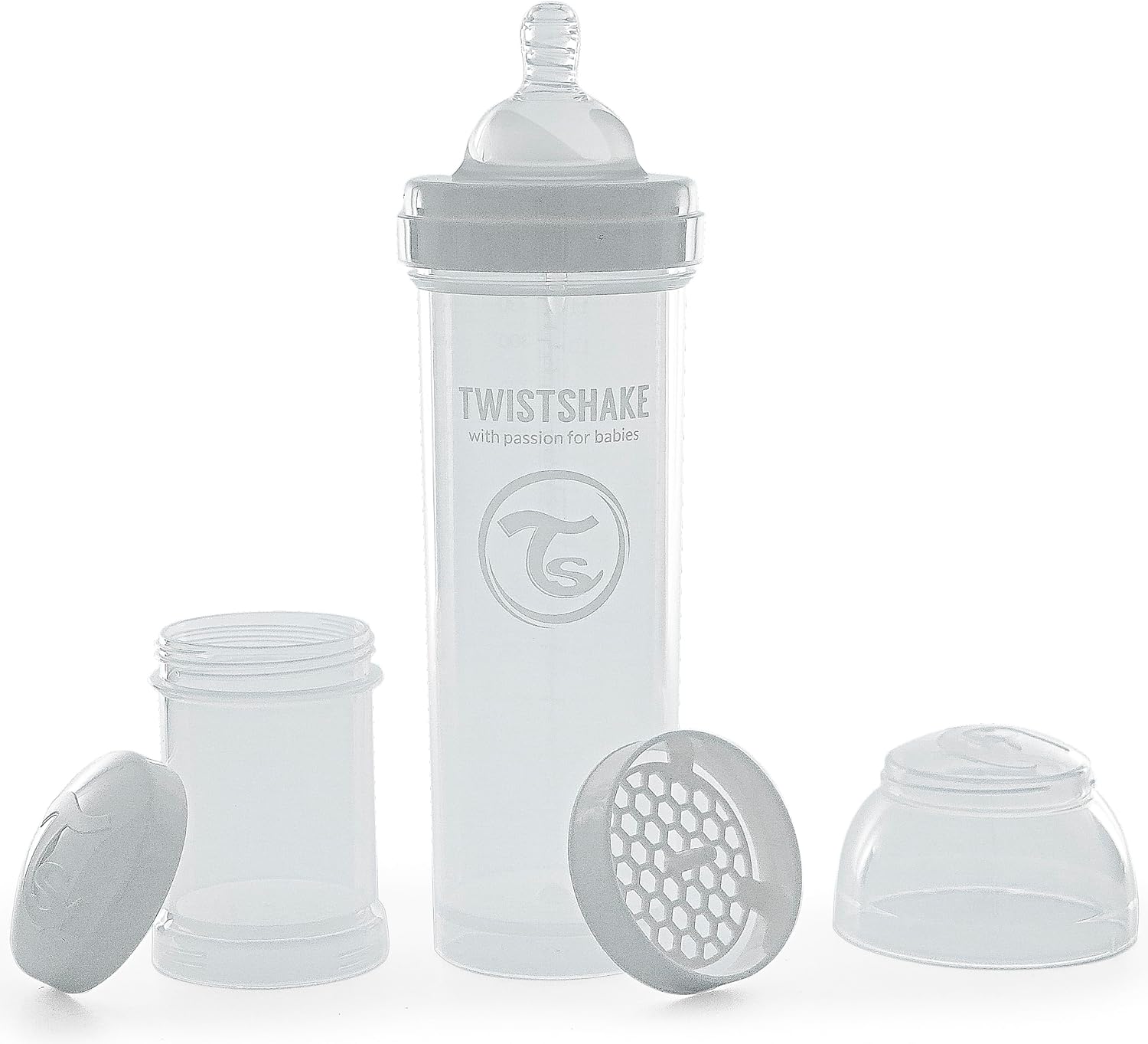 Anti-Kolik Bebek Biberonu Beyaz 4+ Ay 330 ml