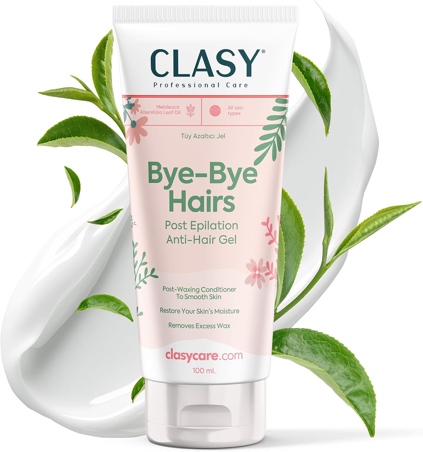 Bye-Bye Hairs Tüy Azaltıcı Jel – Epilasyon Sonrası Ağda Bakım Kremi – Nemlendirici ve Tüy Geciktirici Jel – Bacak, Bikini, Koltuk Altı İçin Uygun – Tüm Cilt Tipleri, 100 ml