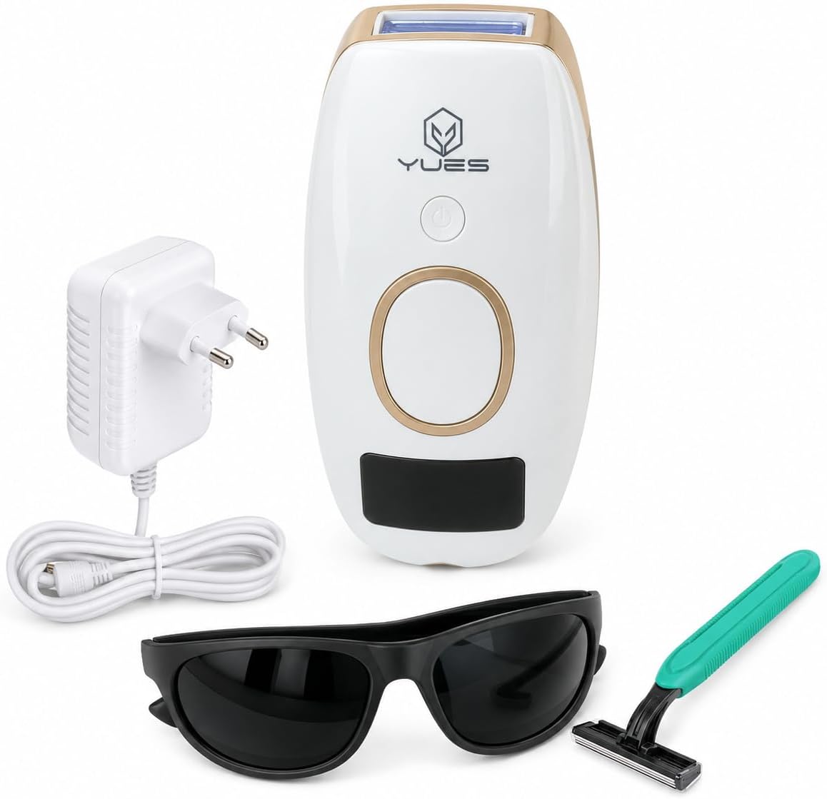 W-1096 IPL Lazer Epilasyon Cihazı, 999.999 Atım, 5 Enerji Seviyesi, Otomatik ve Manuel Mod, LCD Ekran, Yüz ve Vücut İçin, Beyaz