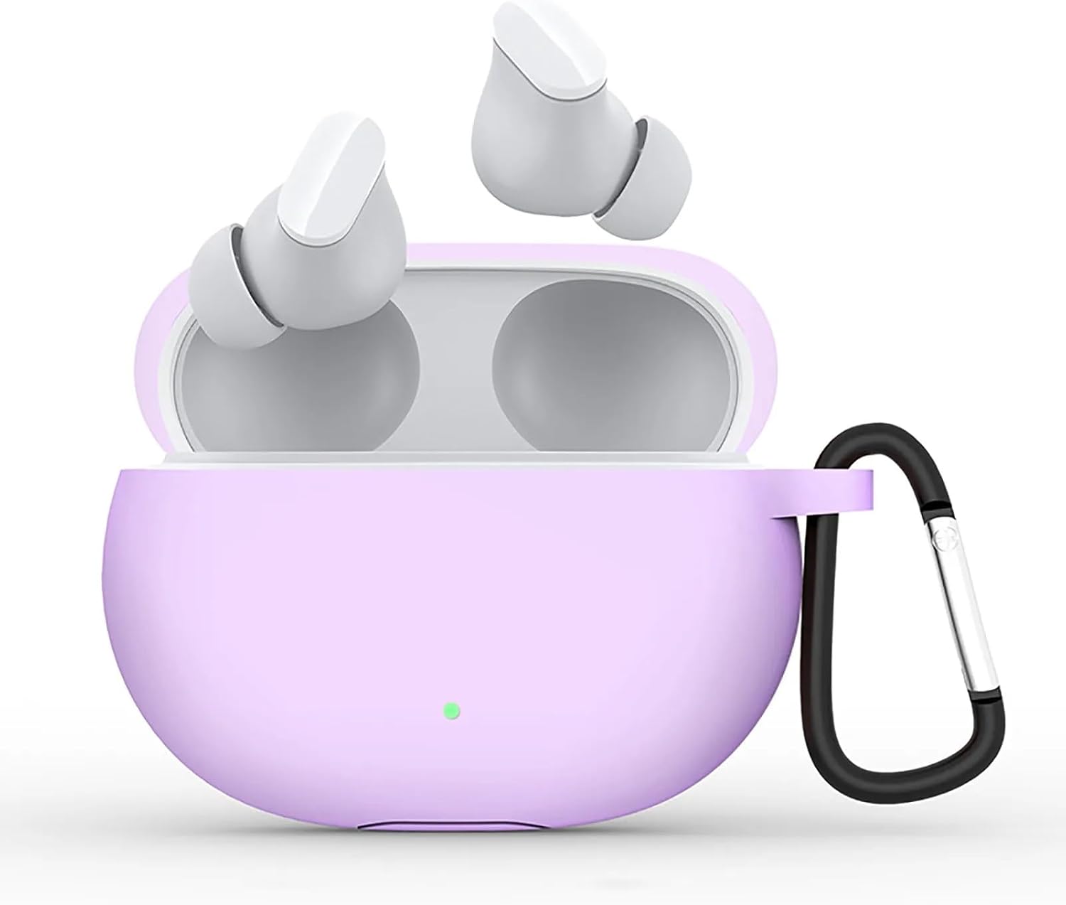 Beats Studio Buds ile uyumlu Kulaklık Kılıf Darbeye Dayanıklı Silikon Yumuşak Koruyucu Toz ve Kirden Koruyan Beats Studio Buds ile uyumlu Kulaklık Kılıfı (LİLA)