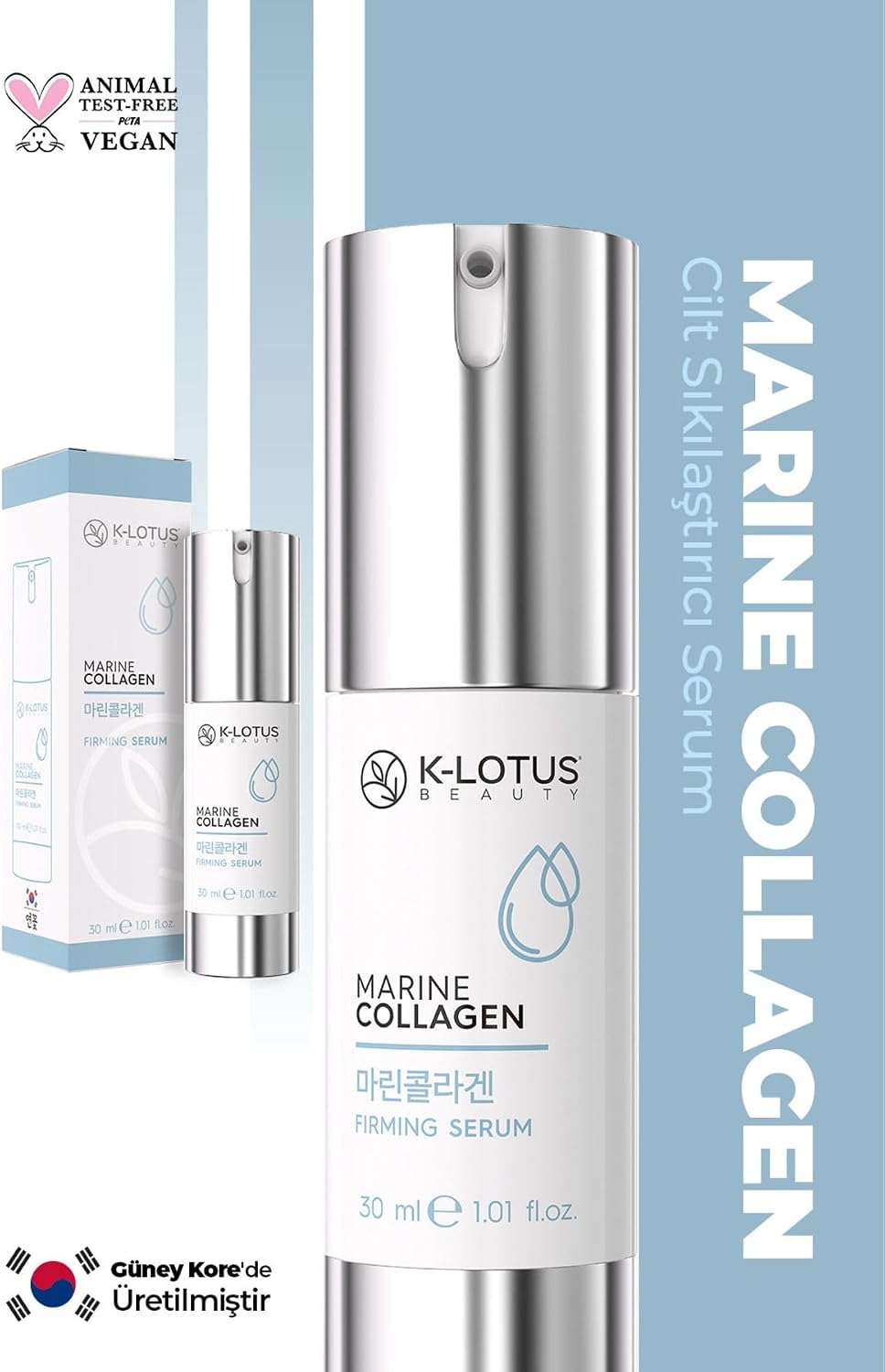 Marine Collagen Gözenek Sıkılaştırıcı, Aydınlatıcı Ve Kırışıklık Karşıtı Cilt Serumu 30 ml