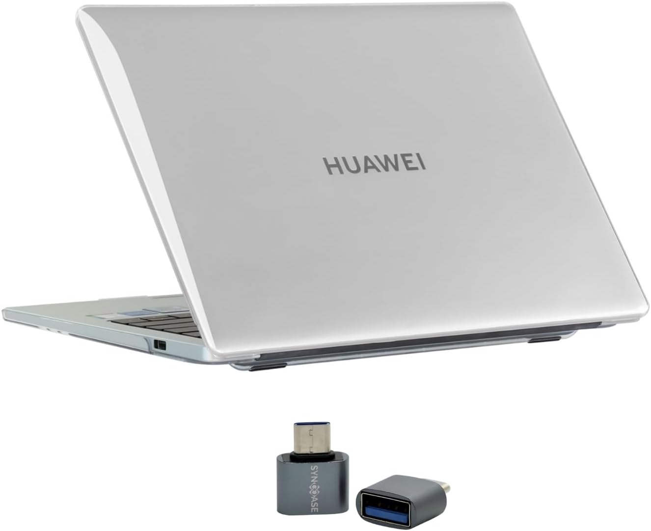 Huawei MateBook 14 Kılıf Uyumlu Kristal Parlak Sert Hard Case İnce Hafif Çizilme Koruma Yeni FLMH 2024-2025 14 inç Şeffaf