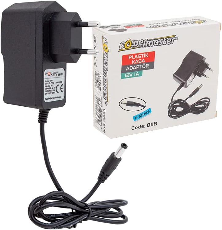 AYK 12 V - 1 A PRİZ TİPİ ADAPTÖR TEK UÇLU 5.5 * 2.5 UÇ MS-717