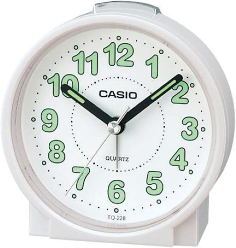 TQ-228-7DF Masa Saati, Masa Saati, Analog, Beyaz