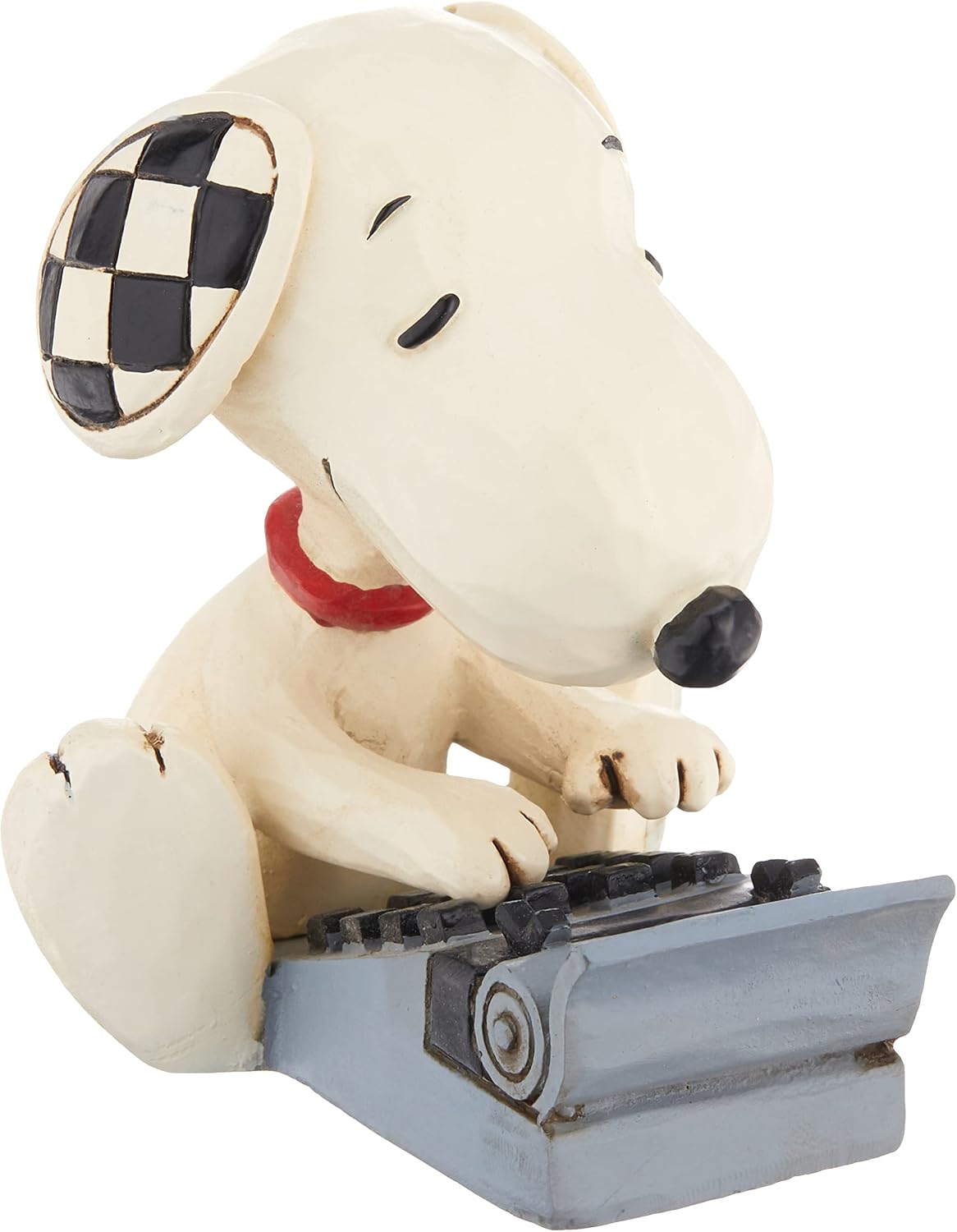 Jim Shore Peanuts Snoopy Yazma Minyatür Heykelcik, 7,5 cm, Çok Renkli