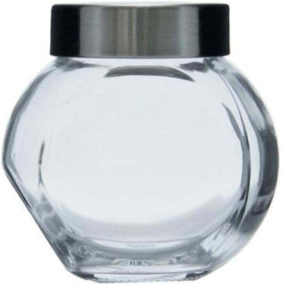 2 yuvarlak cam plastik kapaklı Bella 200 ml PASABAHCE, şeffaf, 8,5 x 6 x 8,2 cm, 2 birim