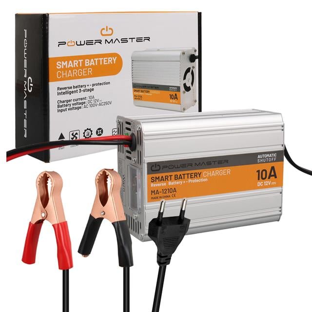 MA-1210A 12 Volt - 10 Amper Akıllı Hızlı Akü Şarj Cihazı Analog Amper Göstergeli