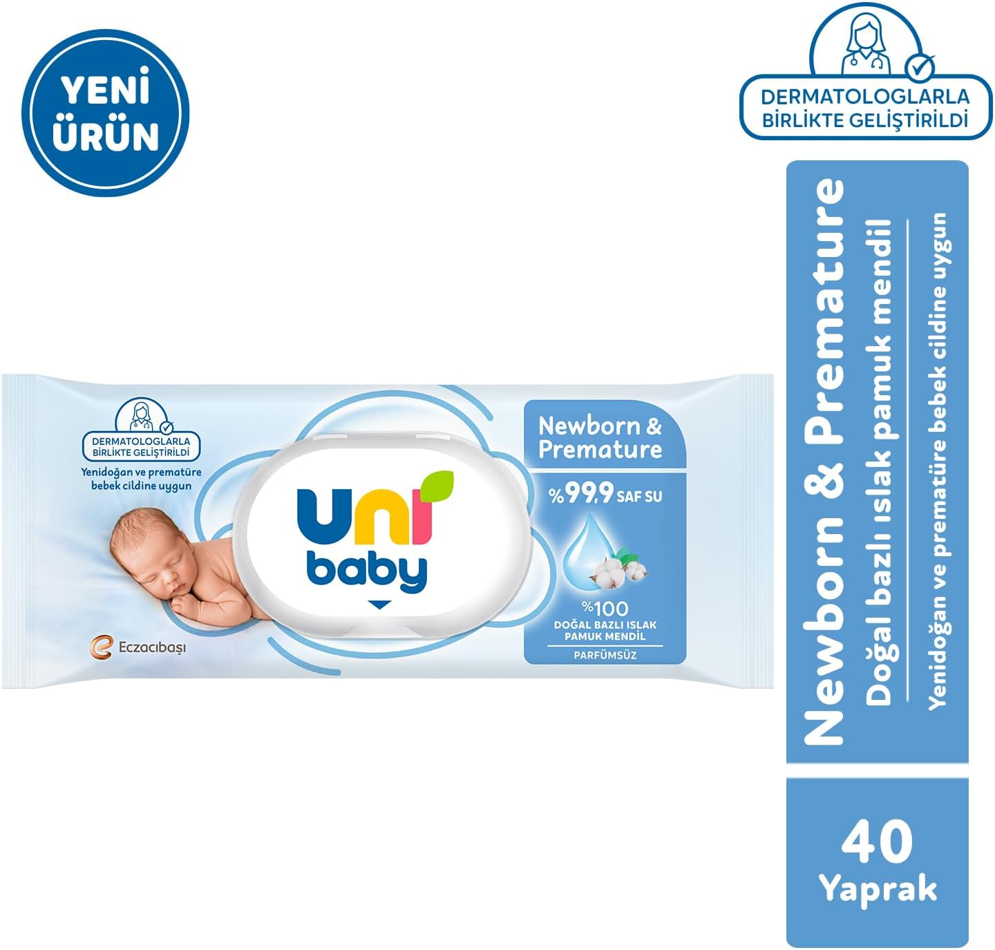 Newborn & Premature Islak Mendil 1x40