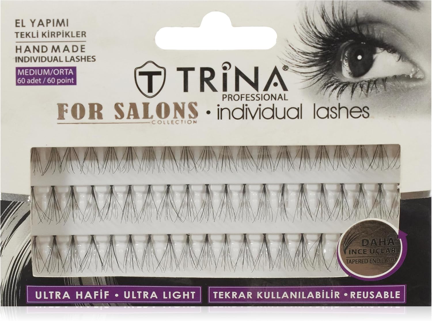 Trina Tekli, Normal- Orta Takma Kirpik (60 Adet)