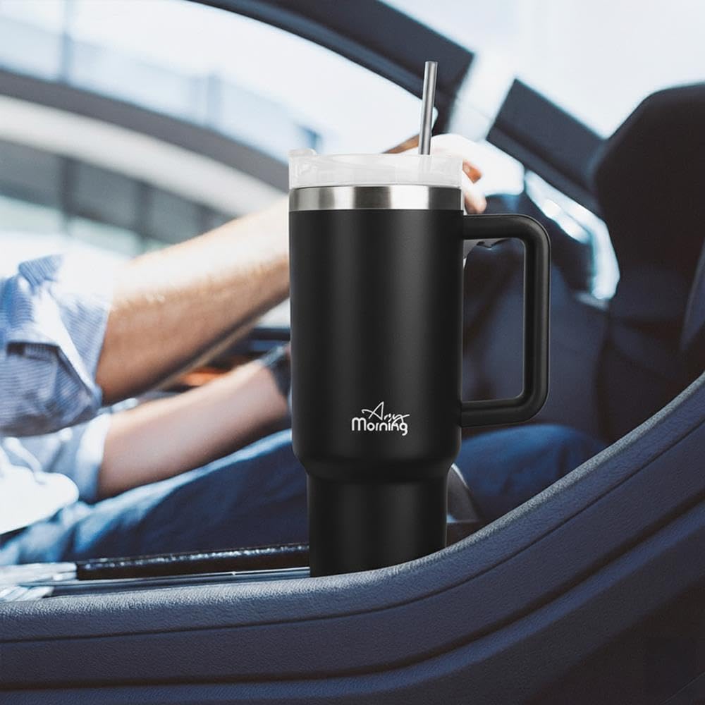 Vaha 1200 ml Üç Kademe Çevirmeli Kapaklı Çift Katman Çelik Termos Mug Siyah SI2440217