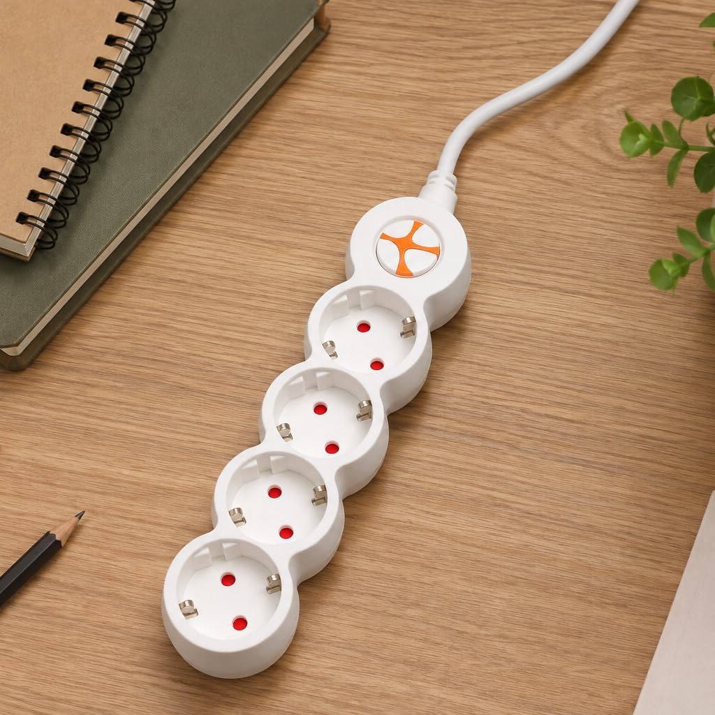 Tunçmatik Powerstrip 4 / Dörtlü Anahtarlı Grup Priz 1.5Mt