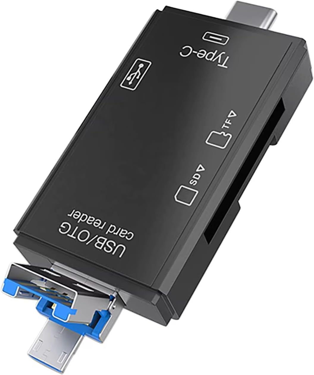 iphone 15/16 / 17 serilerine uyumlu Sd Kart Hafıza Kart okuyucu Type-C USB Flash Bellek Okuyucu, Siyah