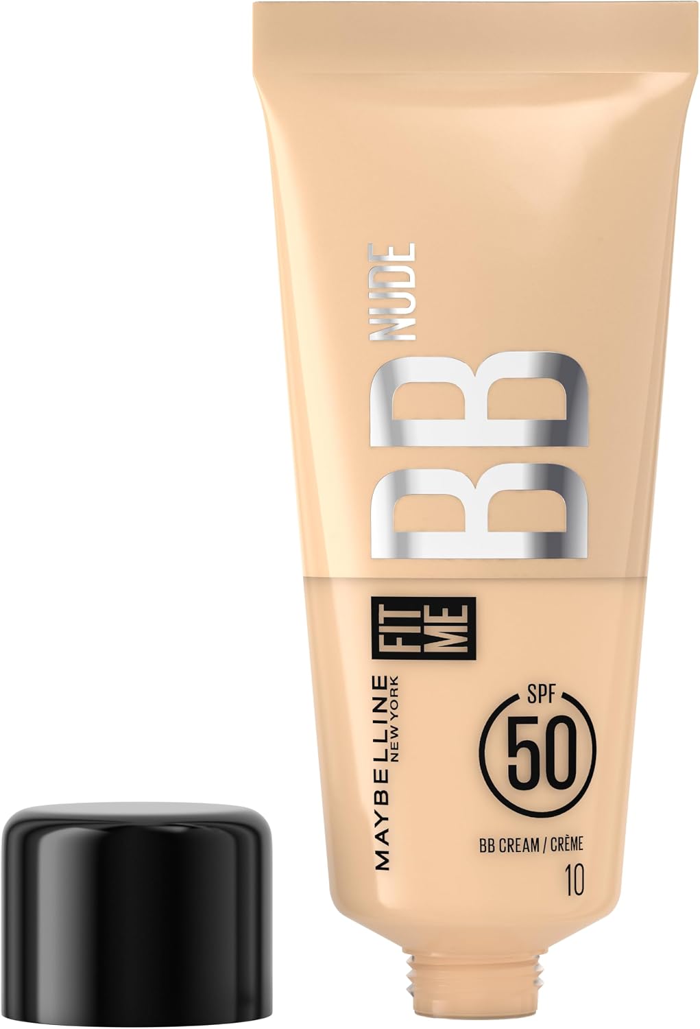 New York Fit Me Nude Cilt Bakımı Etkili Nemlendirici SPF50 BB Krem - 10