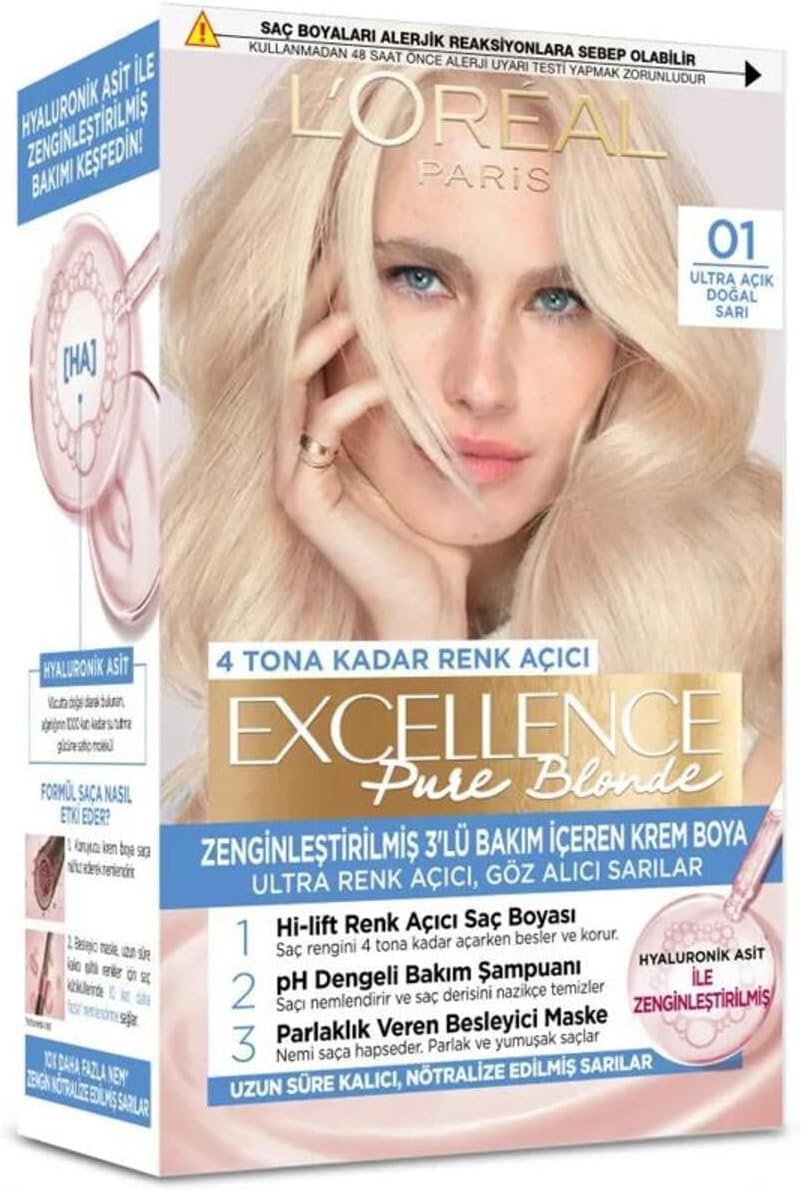 Pure Blonde Saç Boyası 01 Ultra Renk Açıcı