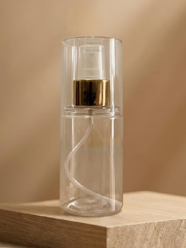 1 Adet 100 ml Boş Sprey Şişesi – Kolonya, Parfüm, Dezenfektan ve Temizlik Solüsyonları İçin Şeffaf Taşınabilir Plastik Sprey Şişesi Seti (100 Ml)
