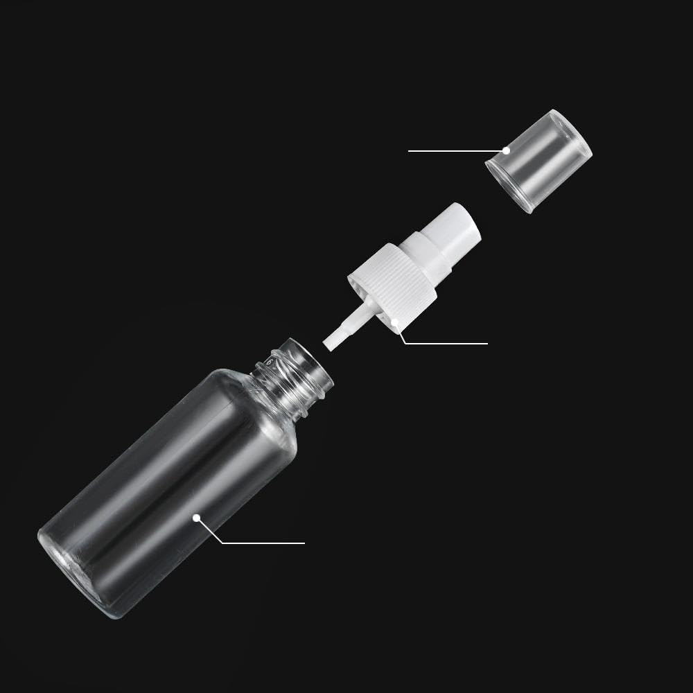 30 ml Şeffaf Sprey Şişesi Boş Pet Şişe Kozmetik Atomizer 2'li