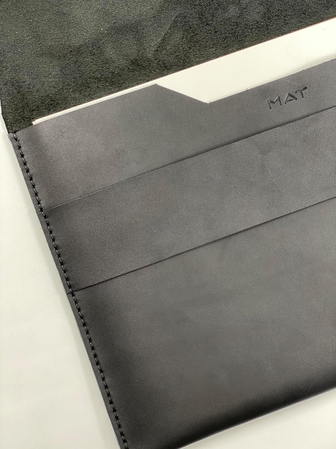 Macbook Air/Pro Çanta 13 Inç M1 Ve M2 Uyumlu Hakiki Deri Taşıma Kılıfı (SİYAH)