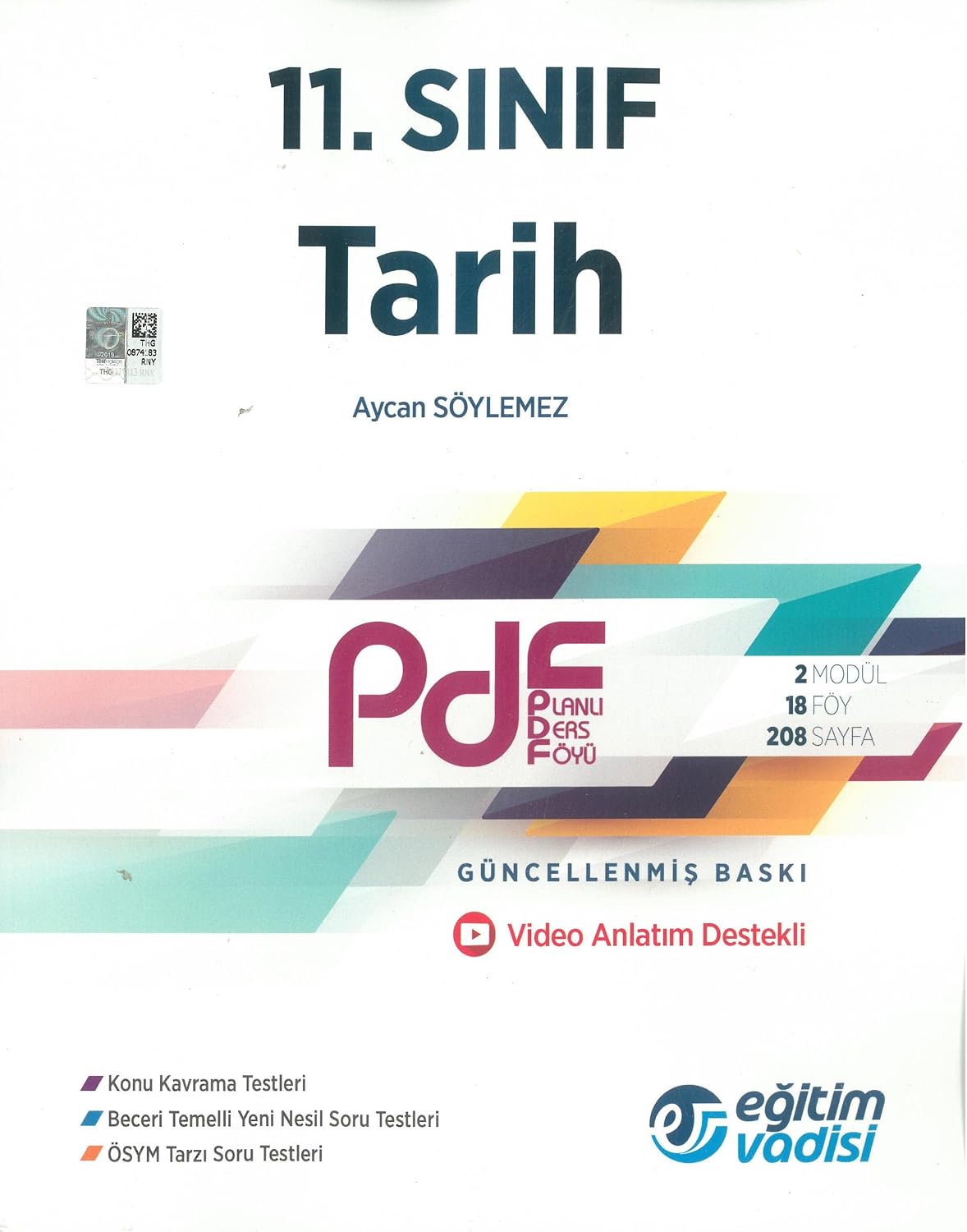 Eğitim Vadisi 11.Sınıf Tarih Pdf Planlı Ders Föyü Video Anlatım Destekli