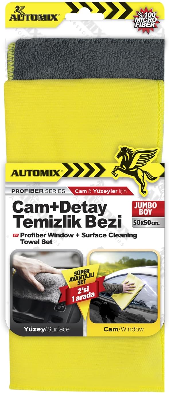 Cam + Detay Temizlik Bezi | Çiziksiz ve Hızlı Oto Temizlik Bezi
