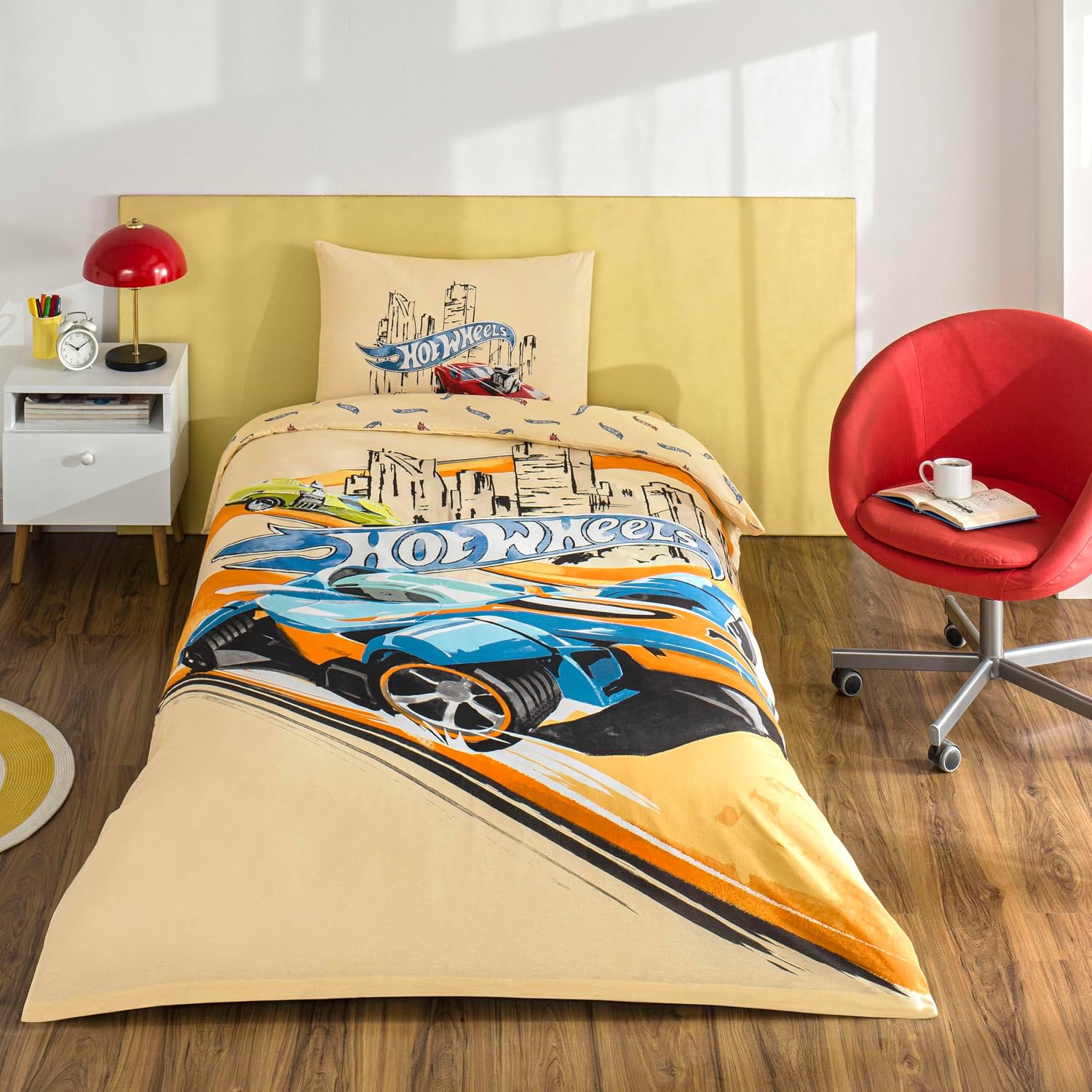 Hot Wheels Winner Tek Kişilik Pamuk Nevresim Takımı