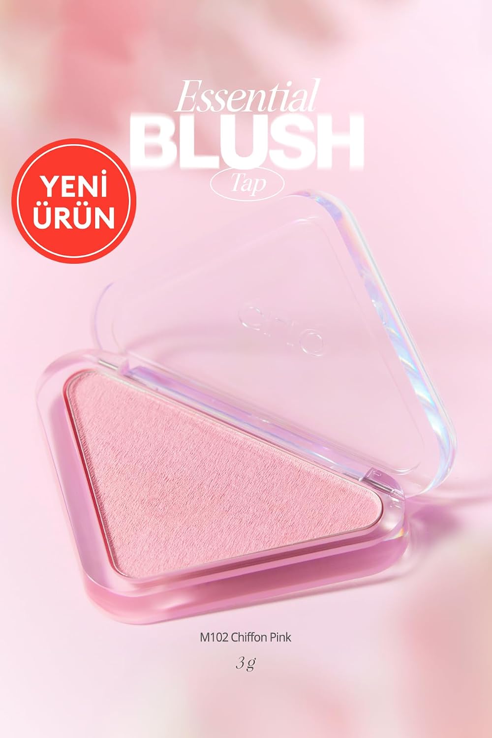 Katmanlanabilir Yumuşak Dokulu Yarı Mat Bitiş Sunan Allık Essential Blush Tap (M102 Chiffon Pin