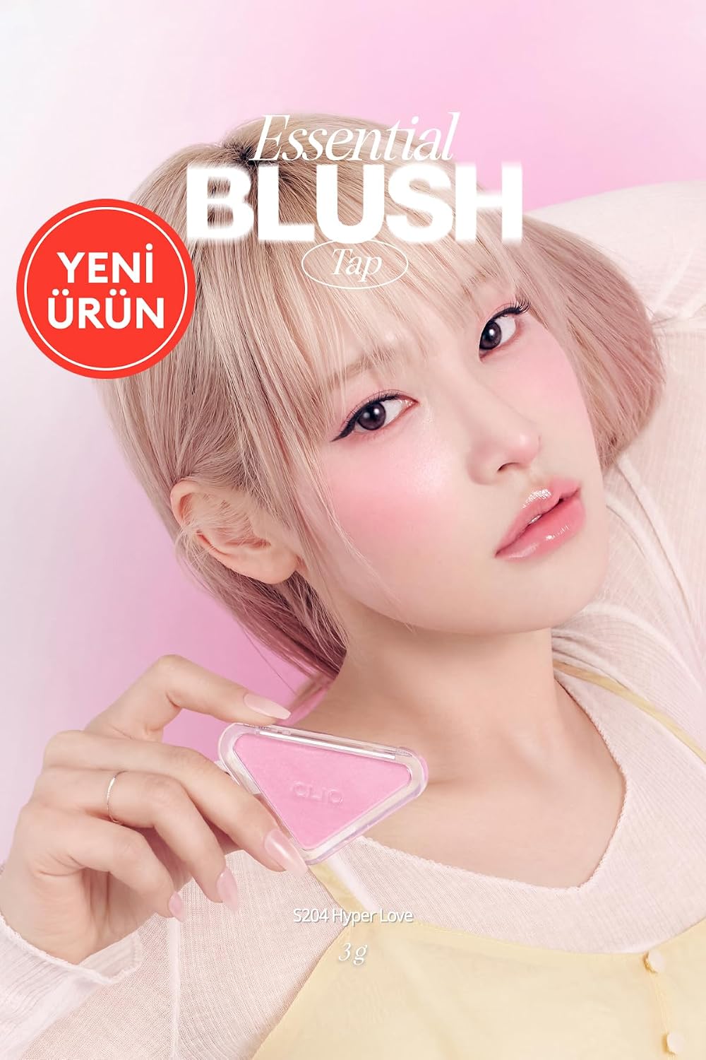 Katmanlanabilir Yumuşak Dokulu Işıltılı Bitiş Sunan Allık Essential Blush Tap (S204 Hyper Love)
