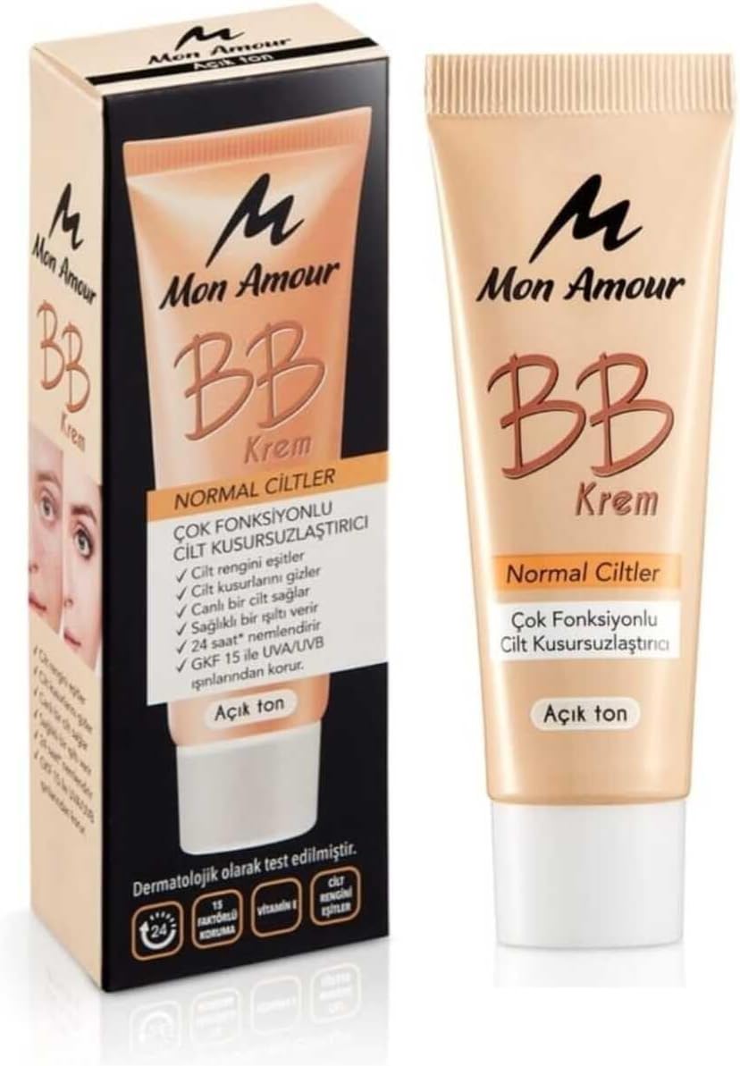 Mon Amour Açık Ton Çok Fonksiyonlu Bb Krem Normal Ciltler 18 ML