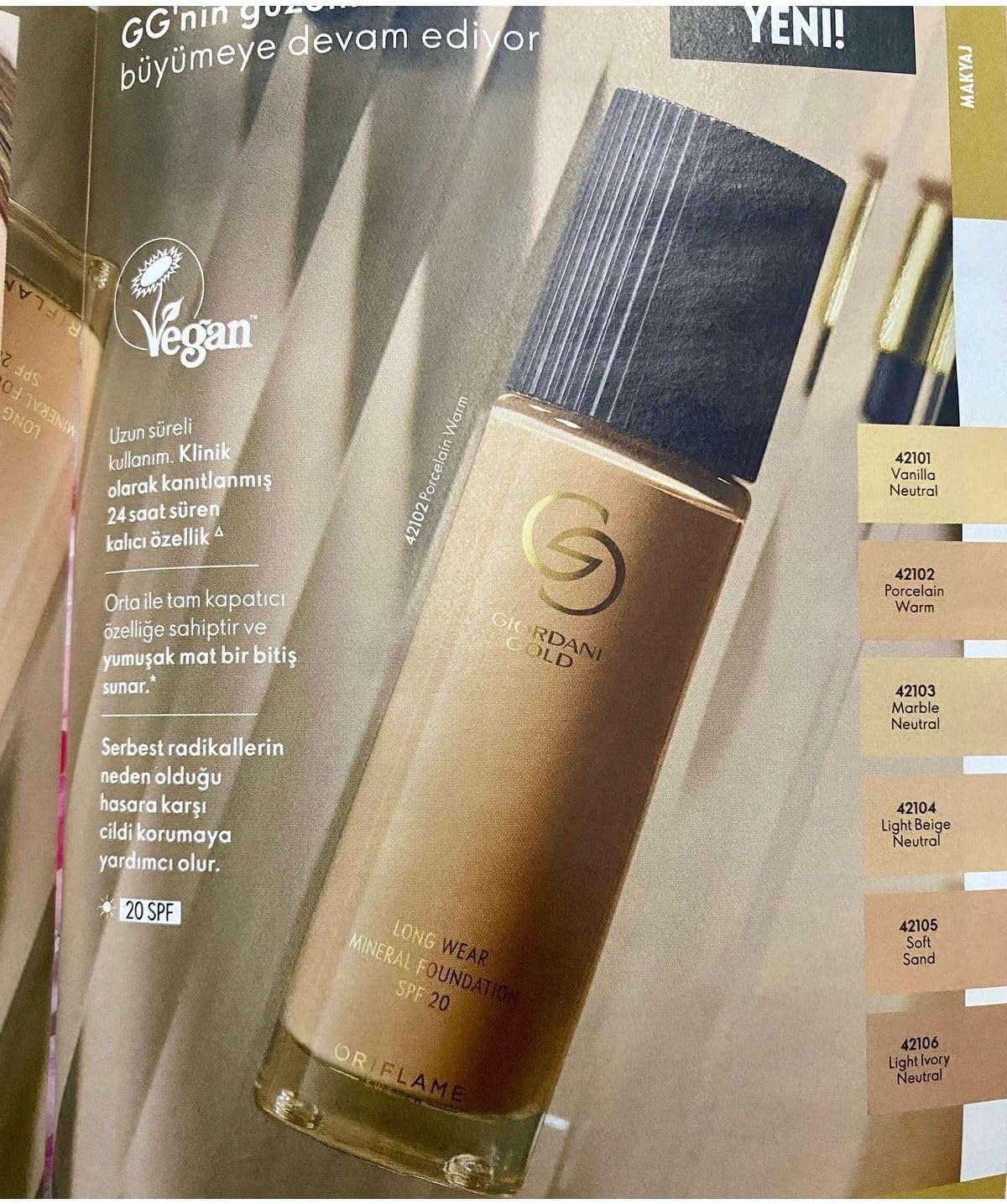 Giordani Gold Long Wear Mineral Fondöten Soft Sand, 42105msn