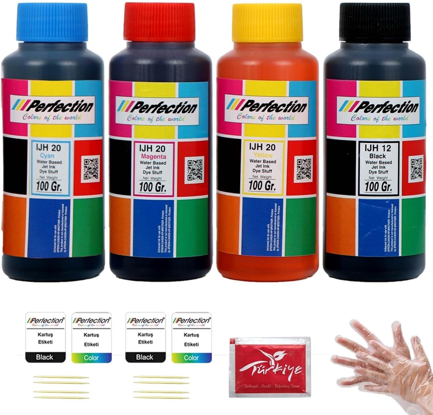 HP Uyumlu Smart Tank- İnk Tank Yazıcı Mürekkep Seti 4x100 ml.