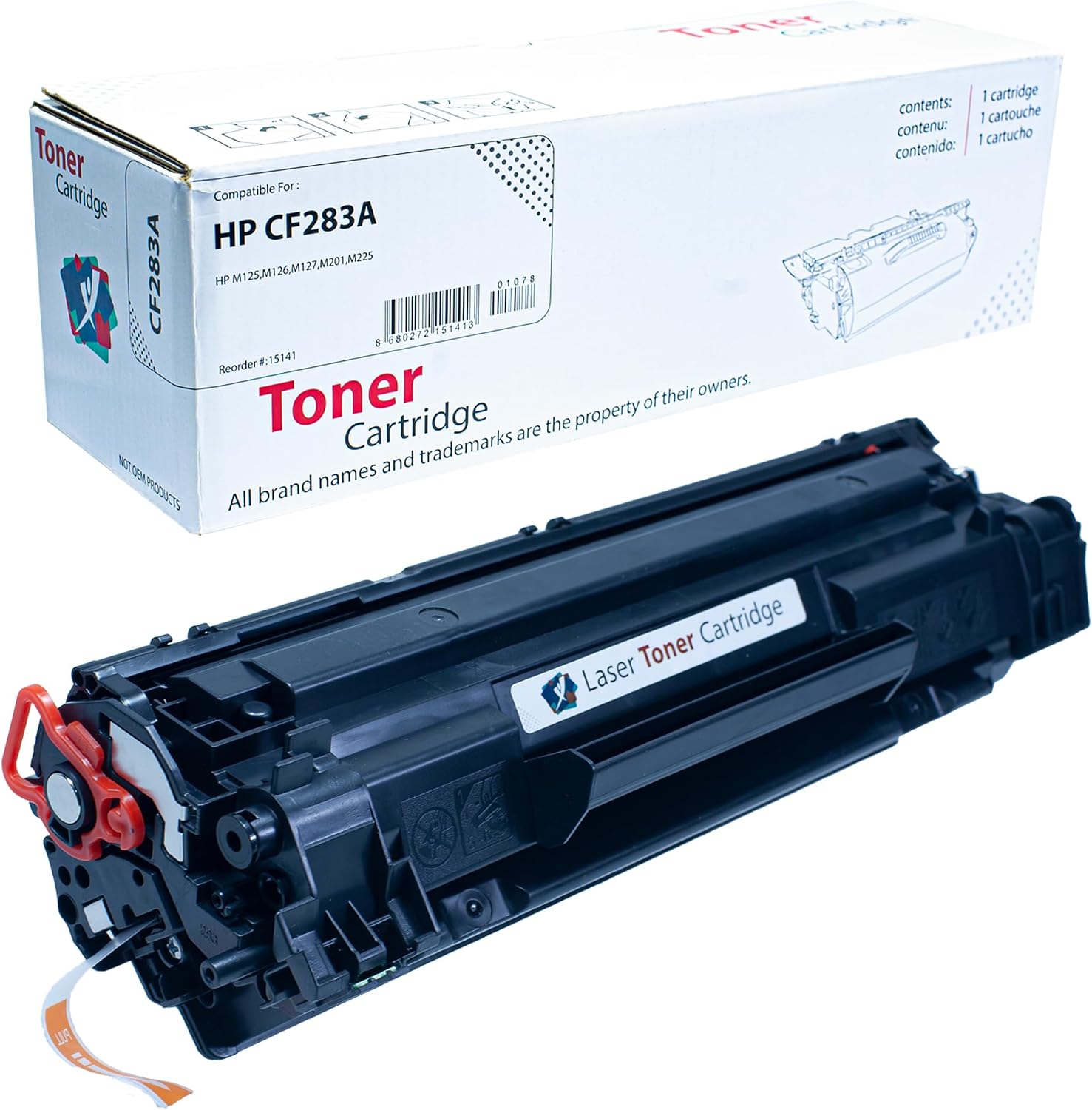 CF283A M125 M126 M201 M225 1500 (1.5K) Sayfa Verimli Muadil Toner (Siyah)