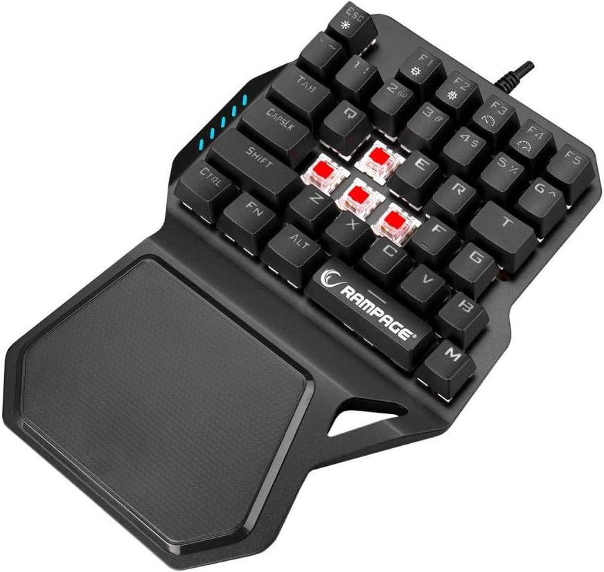 KB-R77 PALM USB Rainbow Backlight Outemu Blue Switch Mekanik 36 Tuşlu Mini Gaming Oyuncu Klavyesi