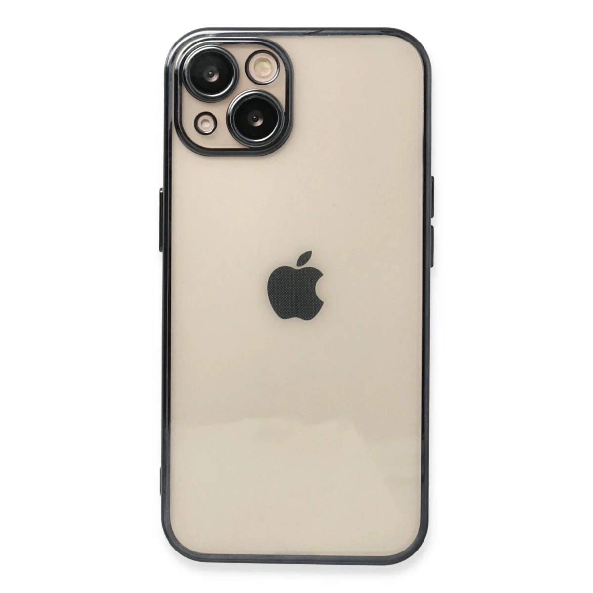 Apple iPhone 13 Kılıf Razer Lensli Silikon - Siyah