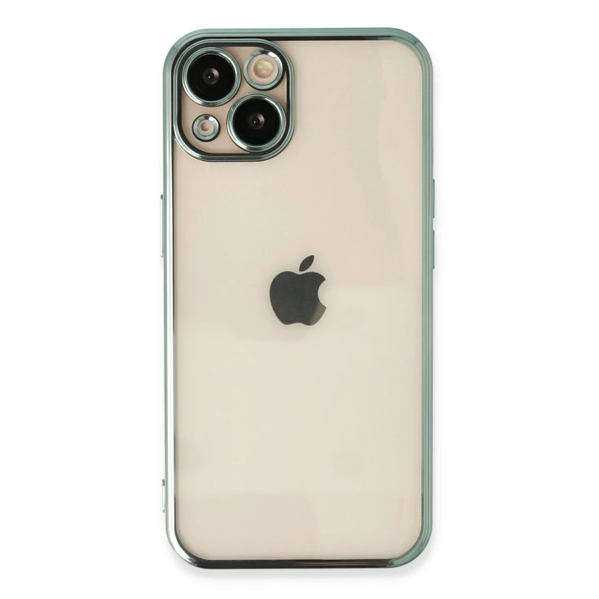 Apple iPhone 13 Kılıf Razer Lensli Silikon - Yeşil