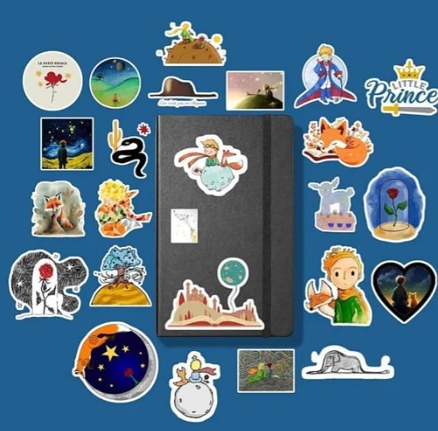 Küçük Prens/The Little Prince Sticker Paketi/Bullet Journal Defter Çıkartma Ajanda Laptop Etiket